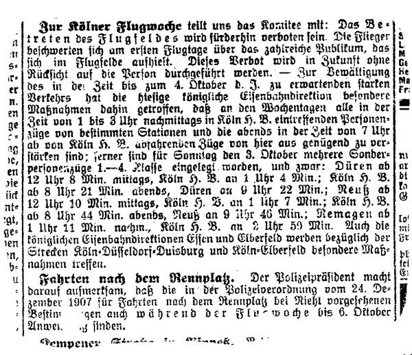 Betreten des Flugfeld verboten Rennbahn Weidenpesch