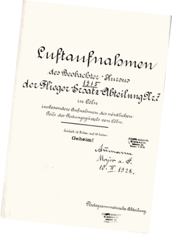 Hauptmann Aumann. Sammlung von Luftbildern des Klner Festungsrings