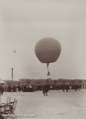 Start eine Gasballons Köln Lindentor 1908