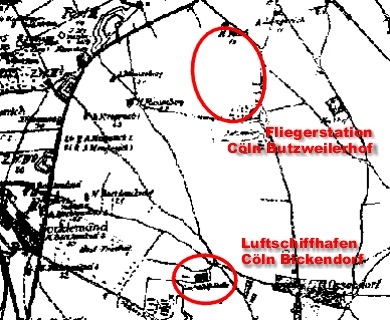 Entfestungskarte K&ouml;ln 