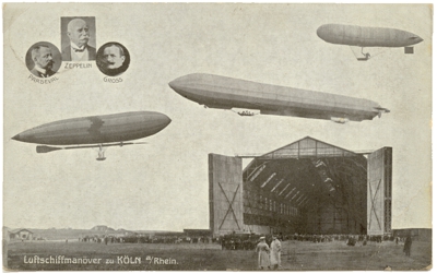 1914-18 Luftschiffer Ballon Zeppelin Eisernes Kreuz Chritbaumschmuck Baumbehang 