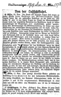 Wie man auf den hier unten gezeigten Bildausschnitten sehen kann, waren die Luftschiffe immer von Schaulustigen dicht umlagert. Sicherheitsbereiche wie, wie wir sie heute kennen, gab es noch nicht. Deshalb wurde hier eine Warnung an die Zuschauer verffentlicht. 