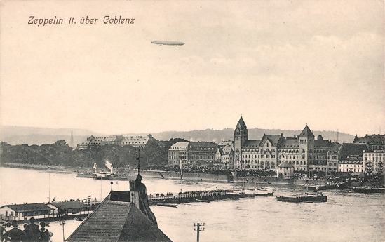 Der Zeppelin Z II ber Koblenz