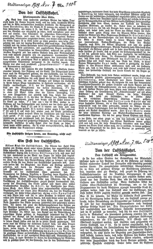 Allgemeine Automobil-Zeitung, 1909 Band IV Luftschiffmanver zu Cln