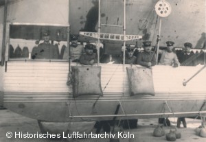 Eine der Gondeln von Z VI "Cöln". Aufnahme im Luftschiffhafen Cöln-Bickendorf