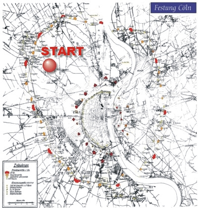 Entfestungskarte Festung Kln