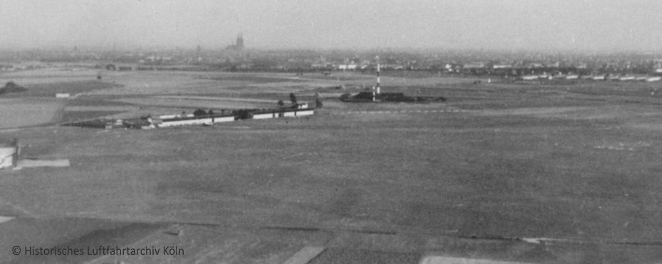 Nachtansicht Flughafen Kln Butzweilerhof