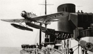 D-1717 Postflugzeug Dampfer Bremen