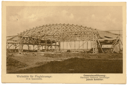 Werft Fliegerstation Köln Butzweilerhof 1912 Rohbau