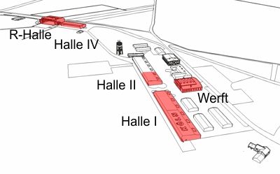 Grafik Flughafen Köln Butzweilerhof 1926