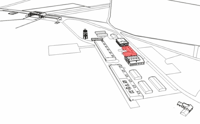 Grafik Flughafen Köln Butzweilerhof 1926