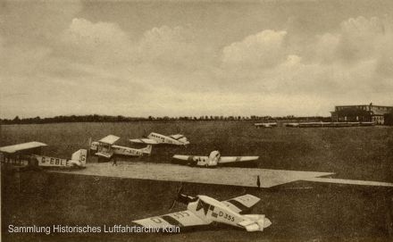 Vorfeld Flughafen Köln Butzweilerhof 1926 Junkers F 13