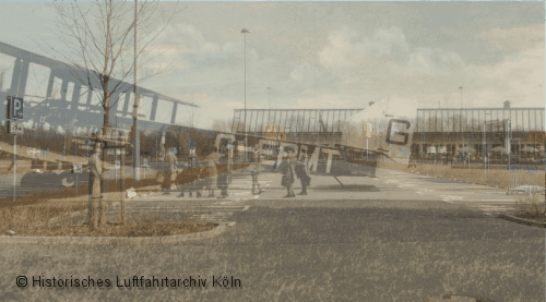 Anumation damals/heute Vorfeld Flughafen Köln Butzweilerhof 1926