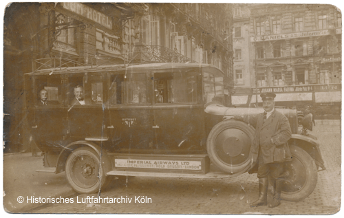 Taxi vom Fom-Hotel zum Flughafen Kln Butzweilerhof 1926
