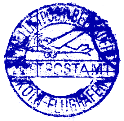 Stempel des Luftpostamt Flughafen Köln