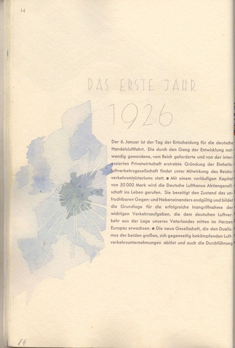 Jahrbuch der Lufthansa 1926 - 1936
