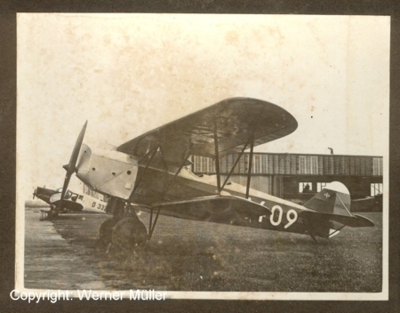 Arado SC II Kennnummer D 1409 auf dem Flughafen Köln Butzweilerhof