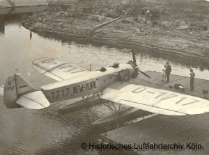 Flughafen Kln Wasserflugzeughafen Niehler Hafen Heinkel He12 "New York"