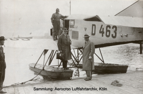 Wasserflugzeug Junkers F 13 in Köln