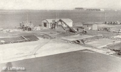 Bau des Rollfeldes Flughafen Köln Butzweilerhof