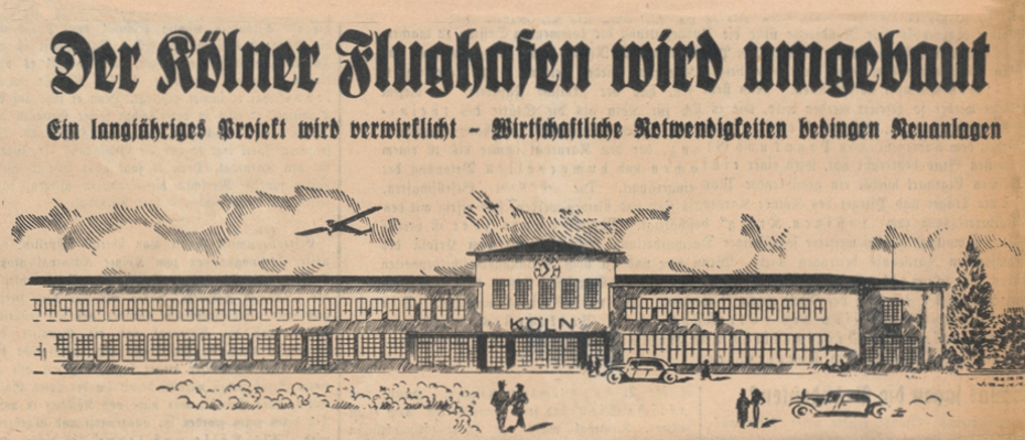 Planung des Flughafen Köln Butzweilerhof