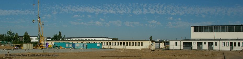 Der Betriebshof des Flughafen Kln Butzweilerhof von Osten gesehen.