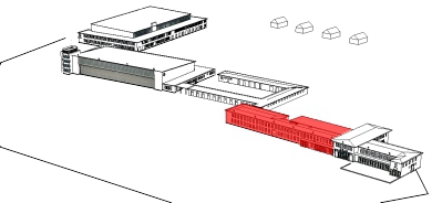 Der Verwaltungsbereich des Flughafen Kln Butzweilerhof