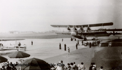 Short Scylla der Imperial Airways auf dem Flughafen Kln Butzweilerhof