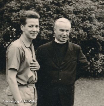 Hans Gnter Mller mit Pastor Clemens St. Engelbert Kln-Riehl