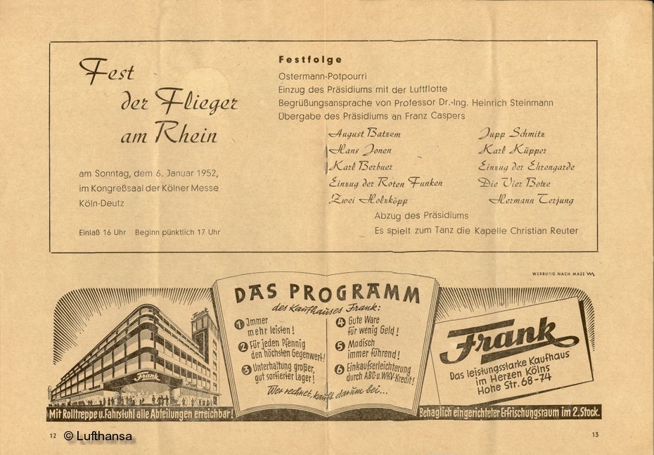 Fest der Flieger am Rhein - Kln 1951