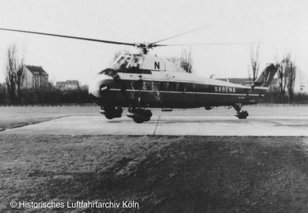 Sikorsky S-58 auf dem Hubschrauberflughafen Kln Venloerstrae