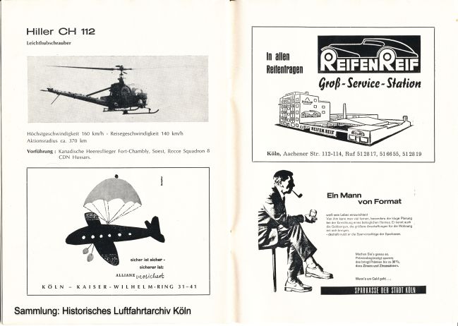 Programmheft des Groen internationalen Flugtages von 1968 auf dem Flugplatz Kln  Butzweilerhof