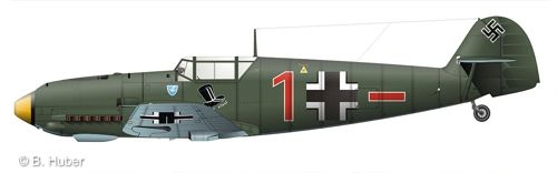 Luftwaffe - Messerschmidt 109 E-1 - Winfried Schmidt - "Kölle alaaf"