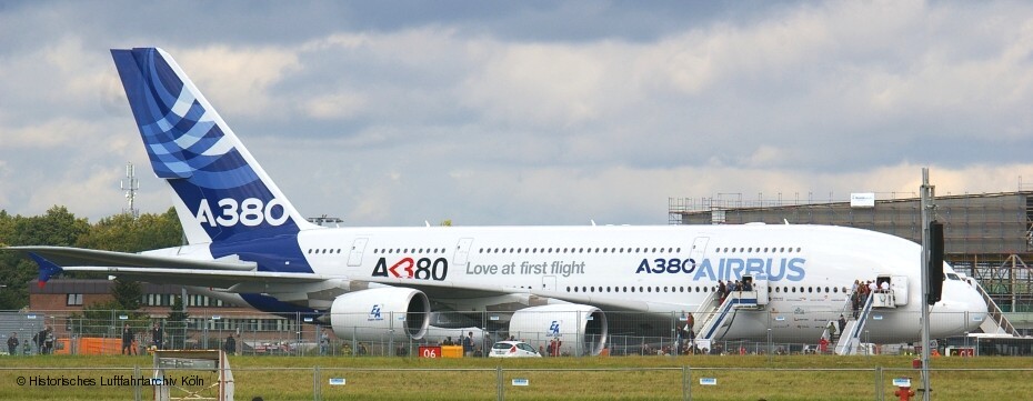 Der Airbus A380 in Köln